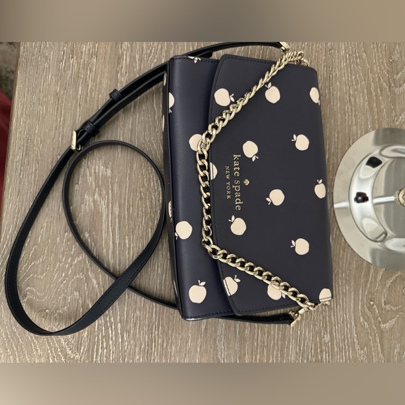 Kate Spade Navy and Cream Crossbody Bag - Picture 5 of 14